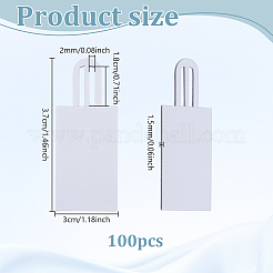100Pcs PVC Blank Price Tags for Glasses&nbsp;FIND-GA0007-90