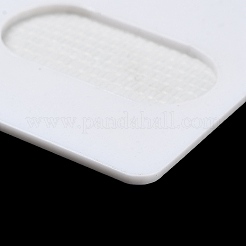 Oval Hole Acrylic Pearl Display Board Loose Beads Paste Board&nbsp;ODIS-M006-01J