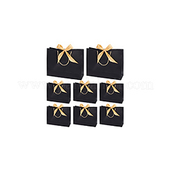 Rectangle Paper Shopping Storage Tote Bags with Ribbon&nbsp;ABAG-WH0038-58