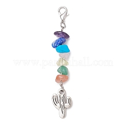 Natural Gemstone Chips Pendant Decorations&nbsp;HJEW-JM02589