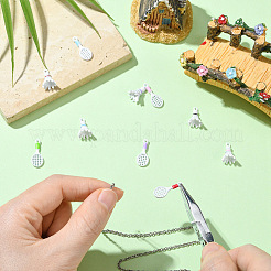 10Pcs 10 Styles Alloy Enamel Pendants&nbsp;FIND-YW0013-06