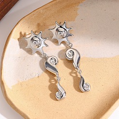 Alloy Stud Dangle Earrings for Women&nbsp;FS-WGD33F1-03
