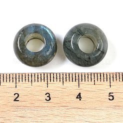 Natural Labradorite European Beads&nbsp;X-G-G740-14x8mm-37