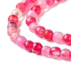 Natural Crackle Agate Bead Strands&nbsp;G-R344-4mm-55