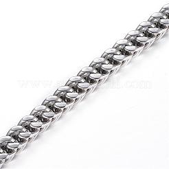 Tarnish Resistant 316 Surgical Stainless Steel Curb Chain Bracelets&nbsp;BJEW-G520-25