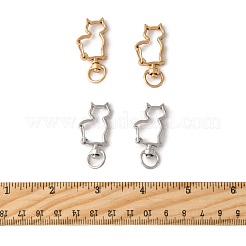 40Pcs 2 Colors Alloy Swivel Snap Hook Clasps&nbsp;FIND-FS0004-73E