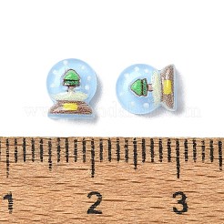 Light Sky Blue Christmas Series Resin Cabochons&nbsp;CRES-Q006-02B