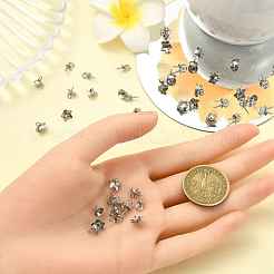 45Pcs 3 Styles Stainless Steel Cup Pearl Peg Bails Pin Pendants&nbsp;STAS-YW0003-09