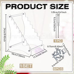 Acrylic Wall Mounted Sword Display Stands&nbsp;ODIS-WH0078-61B