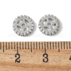 Brass Micro Pave Cubic Zirconia Beads&nbsp;KK-D324-11P-03