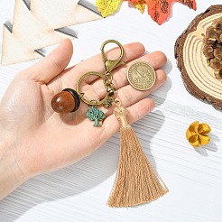 Wood & Alloy Keychains&nbsp;KEYC-YW00262