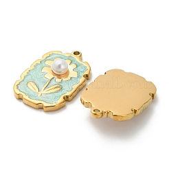 304 Stainless Steel Enamel Pendants&nbsp;STAS-K306-38G