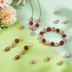 20Pcs Polymer Clay Rhinestone Beads&nbsp;PORC-OC0001-14A