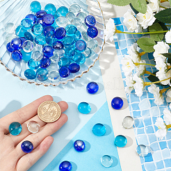 90Pcs 3 Colors Glass Cabochons&nbsp;GLAA-SC0002-07