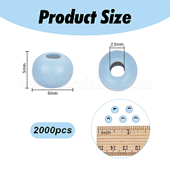 2000Pcs Wood Beads&nbsp;WOOD-OC0004-19