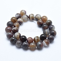 Natural Botswana Agate Beads Strands&nbsp;G-E483-11B-4mm