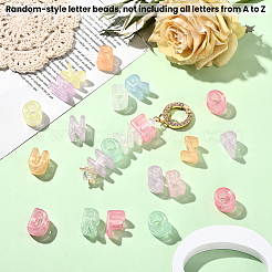 50Pcs Luminous Transparent Acrylic Beads&nbsp;LACR-SP0001-01