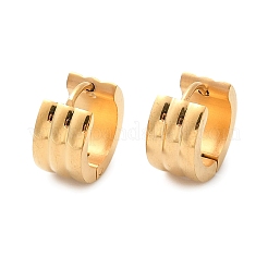 304 Stainless Steel Polishing Effect Hoop Earrings&nbsp;EJEW-M001-36G