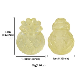 Transparent Frosted Acrylic Beads&nbsp;MACR-YW0002-13