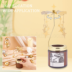 Stainless Steel Rotating Tealight Candle Holder&nbsp;DIY-WH0021-42G-04