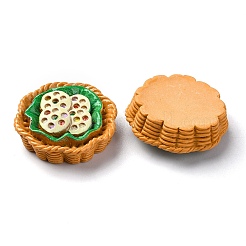 Fried Chip Doughnut Theme Opaque Resin Imitation Food Decoden Cabochons&nbsp;RESI-S392-02A