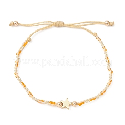 Star Cross Heart Adjustable Braided Bracelet Sets&nbsp;BJEW-MZ00043