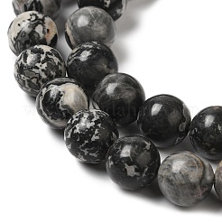 Natural Black Agate Beads Strands&nbsp;G-M402-D02