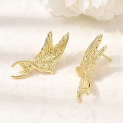 Women's Brass Stud Earrings&nbsp;EJEW-D352-08G