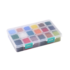 FGB 48000PCS 18 Colors 12/0 Grade A Round Glass Seed Beads&nbsp;SEED-JP0012-03-2mm