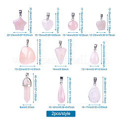 Heart Gemstone Pendants&nbsp;G-TA0001-19