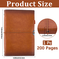 Imitation Leather Diary Notebook&nbsp;AJEW-WH20018-300A-01