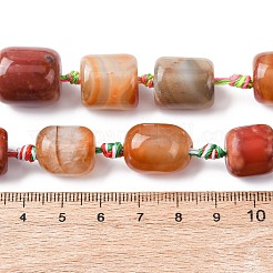 Natural Red Agate Beads Strands&nbsp;G-P605-H01-01