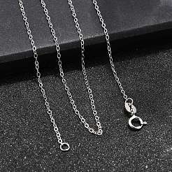 Anti-Tarnish Rhodium Plated 925 Sterling Silver Necklaces&nbsp;STER-M034-32A