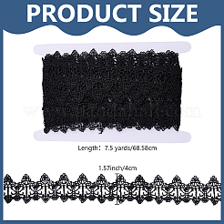 7.5 Yards Polyester Lace Ribbon&nbsp;DIY-HY0003-70B