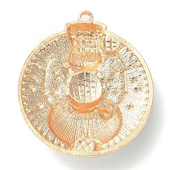 Christmas Zinc Alloy Rhinestone Pendnats&nbsp;PALLOY-K008-02B-KCG