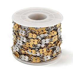 Ion Plating(IP) 304 Stainless Steel Heart Link Chain&nbsp;CHS-E031-02GP
