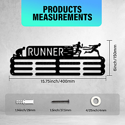 Fashion Iron Medal Hanger Holder Display Wall Rack&nbsp;ODIS-WH0021-401
