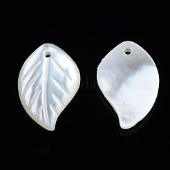 Natural White Shell Pendants&nbsp;SSHEL-S258-100C