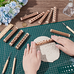 10Pcs 10 Styles Wooden Rolling Pin&nbsp;DIY-UN0007-91