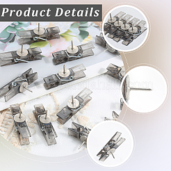 50Pcs Push Pin with Plastic Clips Tacks&nbsp;FIND-CP0002-83A