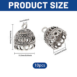 Zinc Alloy Pendant Bails&nbsp;FIND-CA0011-53AS