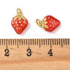 Brass Enamel Pendants&nbsp;KK-K364-28G