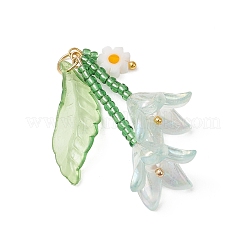 Glass Seed Beaded Pendants&nbsp;PALLOY-MZ01240-01