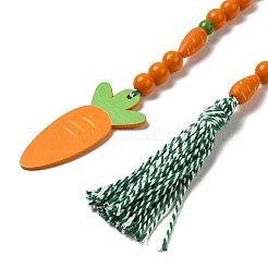 Wood Beaded Garland Hanging Ornament&nbsp;LS-HJEW-A007-01B