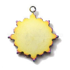 304 Stainless Steel Pendants Rhinestone Setting&nbsp;STAS-WH0029-81M