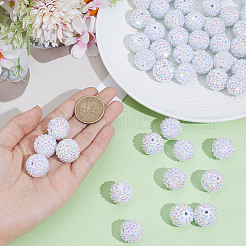50Pcs Resin Rhinestone Beads&nbsp;RESI-PA0001-45B
