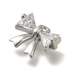 Rack Plating Brass Micro Pave Cubic Zirconia Charms&nbsp;KK-M014-02B-P