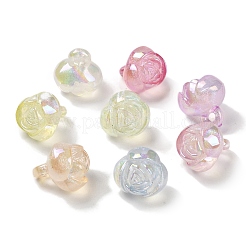 UV Plating Luminous Rainbow Iridescent Acrylic Pendants&nbsp;LACR-R001-14A