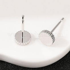 Brass Stud Earrings for Women&nbsp;EJEW-G441-03P