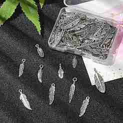 100Pcs 10 Styles Tibetan Style Alloy Pendants&nbsp;TIBEP-CJ0001-64